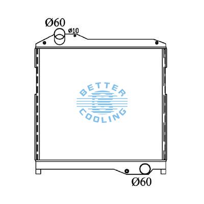 All Aluminum Radiator For Hino Teravie Mt Dpi: