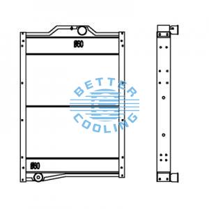 All Aluminum Radiator For Dongfeng 重卡 N48 Dpi: