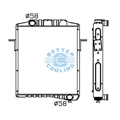 All Aluminum Radiator For Dongfeng 重卡 N12 Dpi: