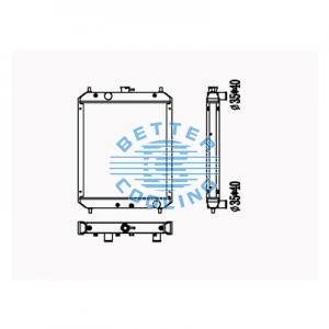 All Aluminum Radiator For Nissan Van  Mt Dpi: