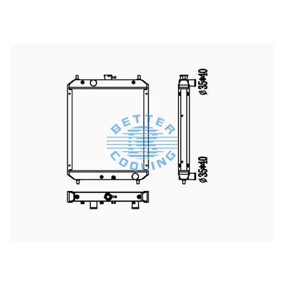 All Aluminum Radiator For Cm Zax50 Dpi: