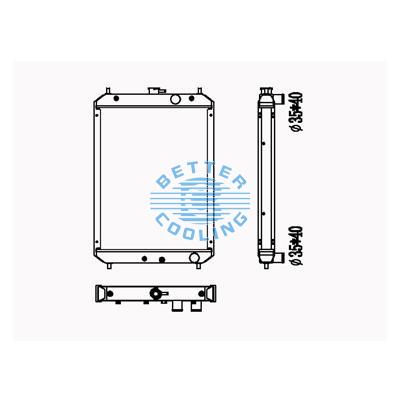 All Aluminum Radiator For Cm Zax60 Dpi: