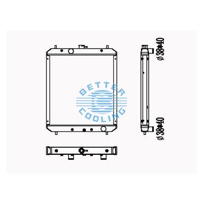 All Aluminum Radiator For Cm Zax70 Dpi: