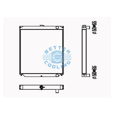 All Aluminum Radiator For Cm Zax200 Dpi: