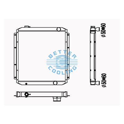 All Aluminum Radiator For Cm Ex200-2 Dpi: