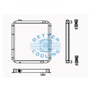 All Aluminum Radiator For Mazda Pickup/2200 Petrol  Mt Dpi: