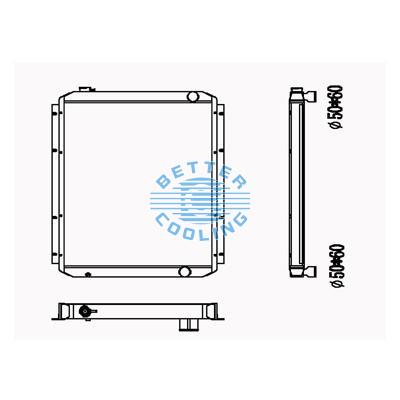 All Aluminum Radiator For Cm Ex200-5 Dpi: