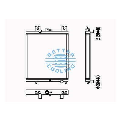 All Aluminum Radiator For Cm Pc 40-7 Dpi: