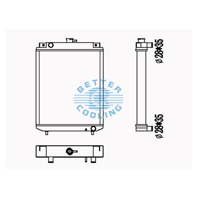 All Aluminum Radiator For Cm Pc 40-8 Dpi: