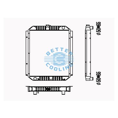 All Aluminum Radiator For Cm Pc 200-6(6d95) Dpi: