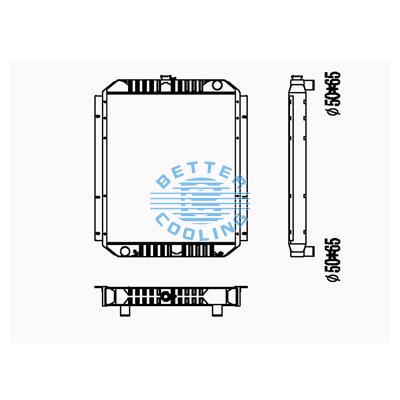 All Aluminum Radiator For Cm Pc 200-6(6d102) Dpi: