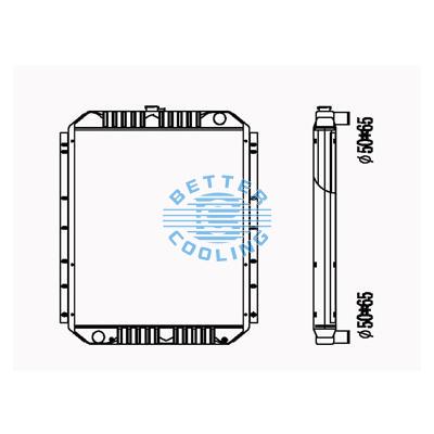 All Aluminum Radiator For Cm Pc 200-7 Dpi: