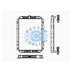 All Aluminum Radiator For Dongfeng 重卡 N48 Dpi: