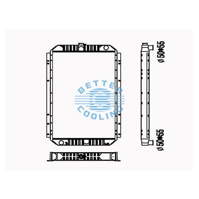 All Aluminum Radiator For Cm Pc 220-7 Dpi: