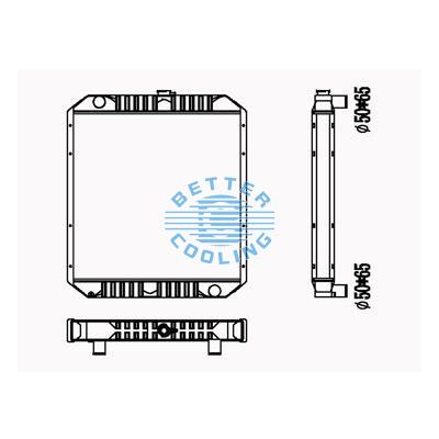 All Aluminum Radiator For Cm E 320b Dpi: