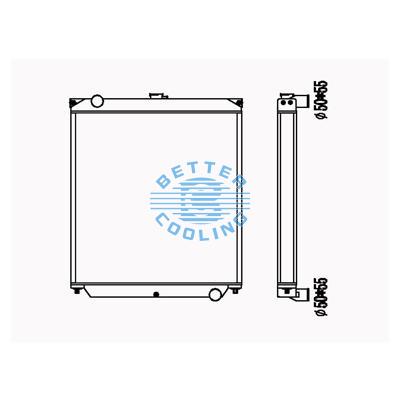All Aluminum Radiator For Cm Sh 120-3 Dpi:
