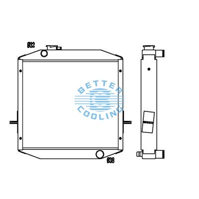 All Aluminum Radiator For Cm Zax 330-3g Dpi: