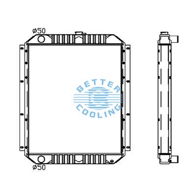 All Aluminum Radiator For Cm Sanyi 215-8 Dpi:
