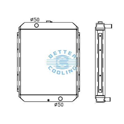 All Aluminum Radiator For Cm Dh 220-5 Dpi: