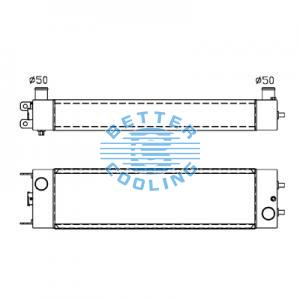 All Aluminum Radiator For Mitsubishi  Dpi: