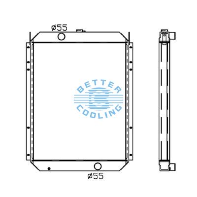 All Aluminum Radiator For Cm Pc 360-7 Dpi: