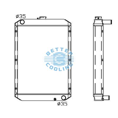 All Aluminum Radiator For Cm R 60-5 Dpi: