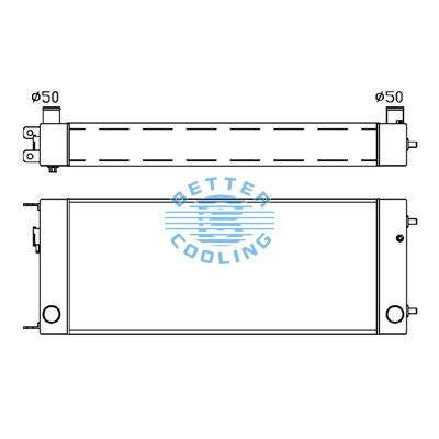 All Aluminum Radiator For Cm E 320d Dpi: