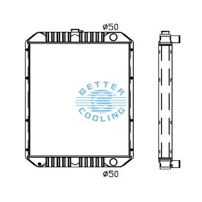 All Aluminum Radiator For Cm Sh 200-3 Dpi: