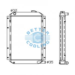 All Aluminum Radiator For Mitsubishi Van Dpi:
