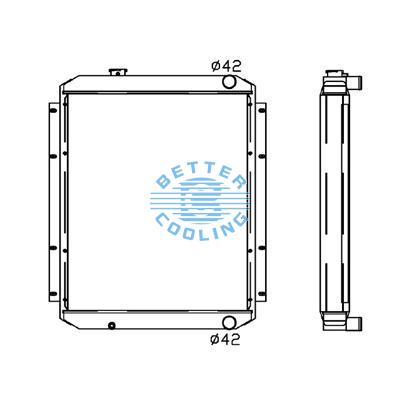 All Aluminum Radiator For Cm Ex200-1 Dpi: