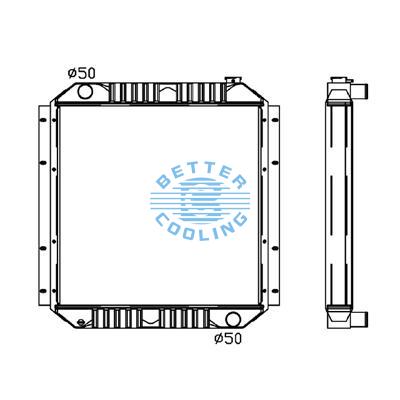 All Aluminum Radiator For Cm Sk07n2 Dpi: