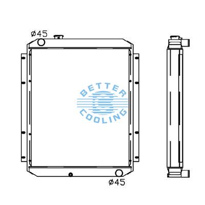 All Aluminum Radiator For Cm E 200b Dpi: