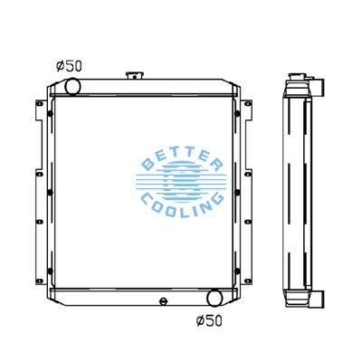 All Aluminum Radiator For Cm E 120b Dpi: