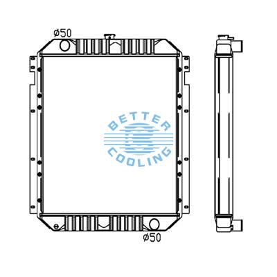 All Aluminum Radiator For Cm E 320 Dpi: