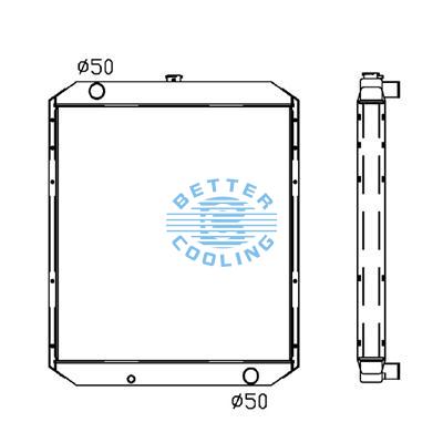 All Aluminum Radiator For Cm E 320 Old Dpi: