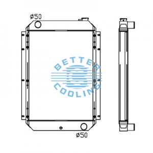 All Aluminum Radiator For Isuzu Light Truck  Mt Dpi: