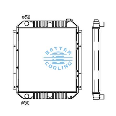 All Aluminum Radiator For Cm Hd 700-7b Dpi: