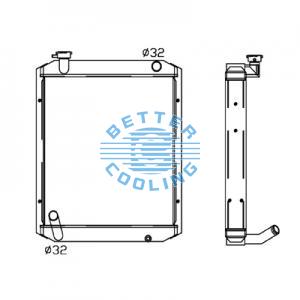 All Aluminum Radiator For Cm Pc 40-7 Dpi:
