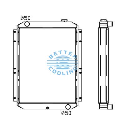 All Aluminum Radiator For Cm Sh 210 Dpi: