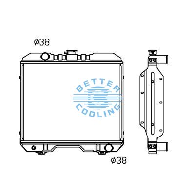 All Aluminum Radiator For Av Agricultural Vehicles Dpi: