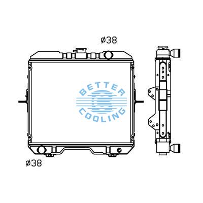 All Aluminum Radiator For Av Agricultural Vehicles Dpi: