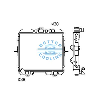 All Aluminum Radiator For Av Agricultural Vehicles Dpi: