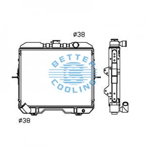 All Aluminum Radiator For Isuzu Light Truck  Mt Dpi: