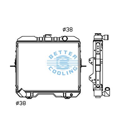 All Aluminum Radiator For Av Agricultural Vehicles Dpi: