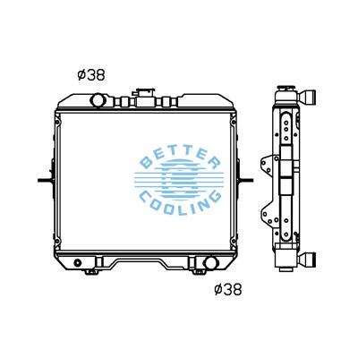 All Aluminum Radiator For Av Agricultural Vehicles Dpi: