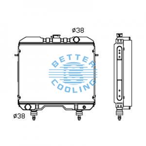 All Aluminum Radiator For Av Agricultural Vehicles Dpi: