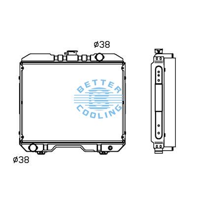 All Aluminum Radiator For Av Agricultural Vehicles Dpi: