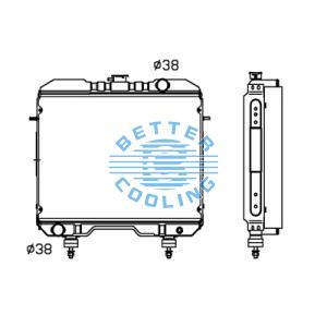 All Aluminum Radiator For Nissan Datsun Truck  At Dpi: