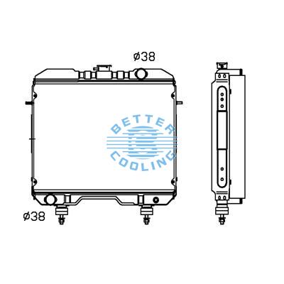 All Aluminum Radiator For Av Agricultural Vehicles Dpi: