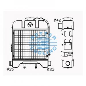 All Aluminum Radiator For Isuzu Light Truck  Mt Dpi:
